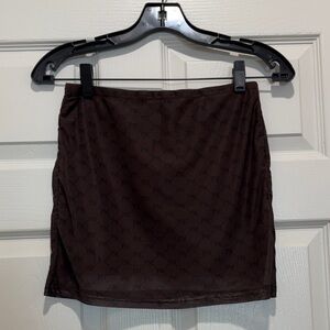Brown Mini Skirt